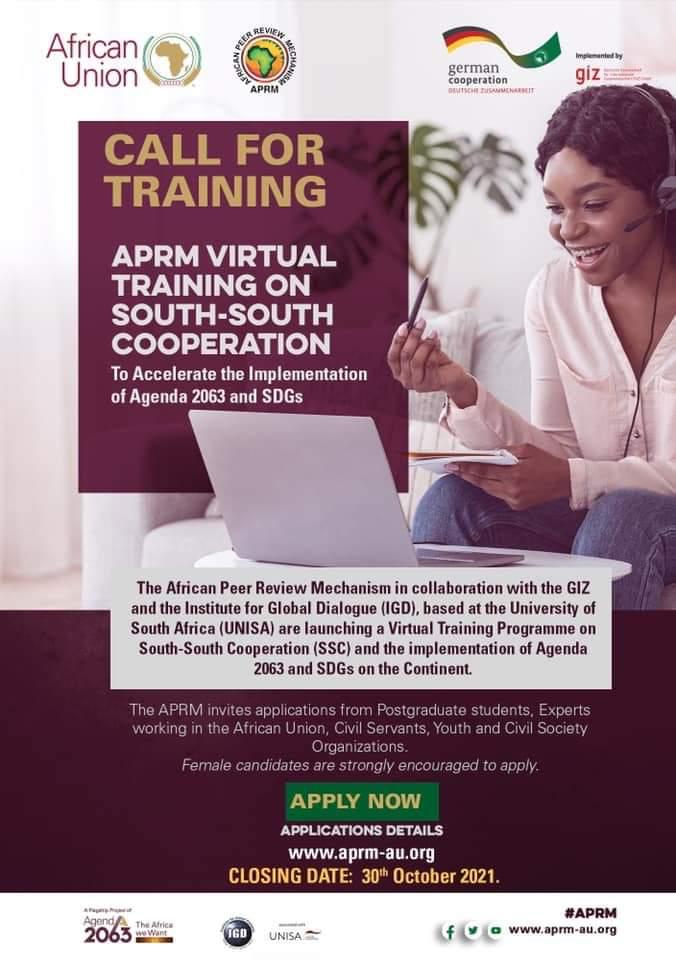 AU APRM Call for Training Poster