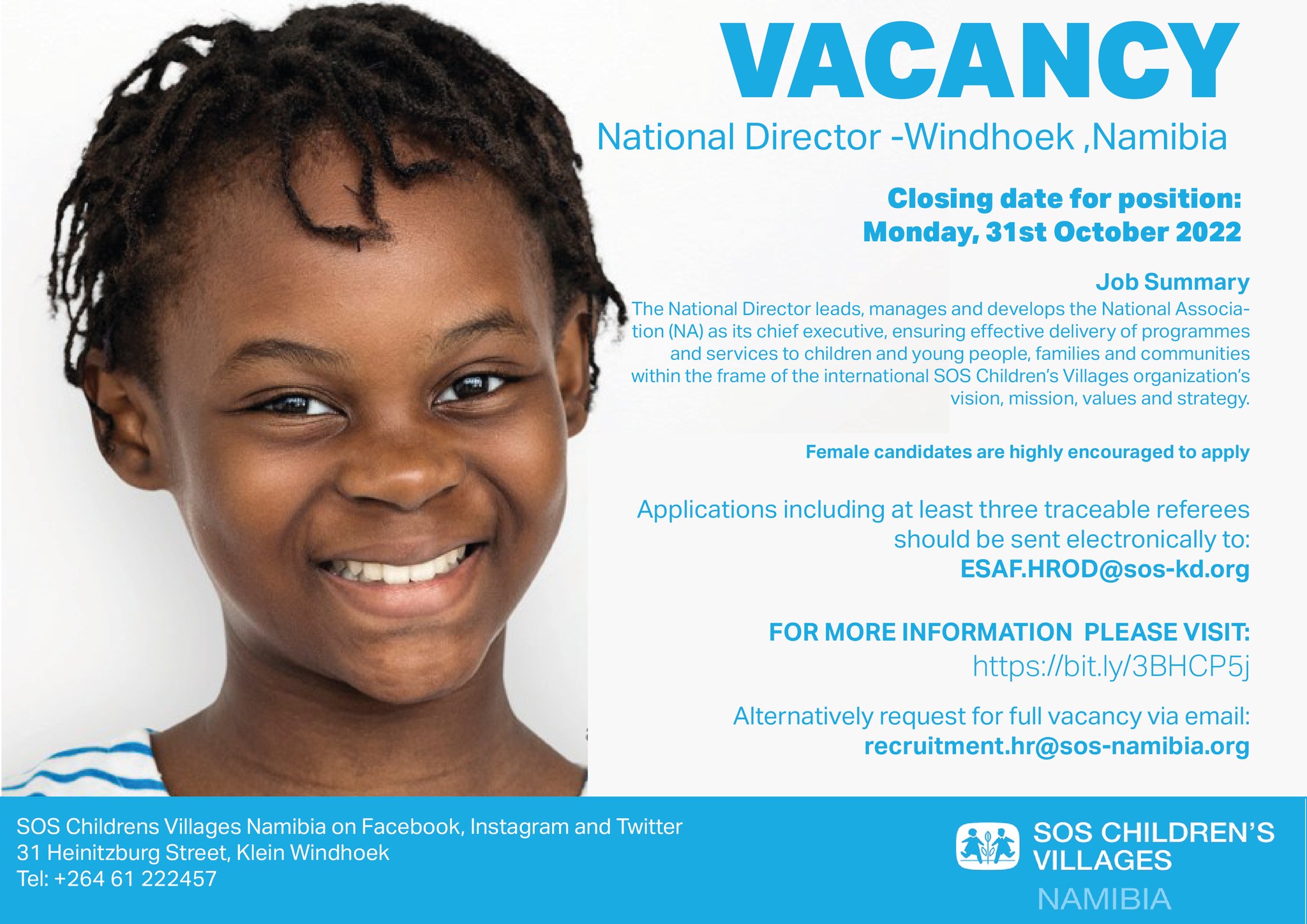 Vacancy announcements Funding and Vacancies for Namibian Civil